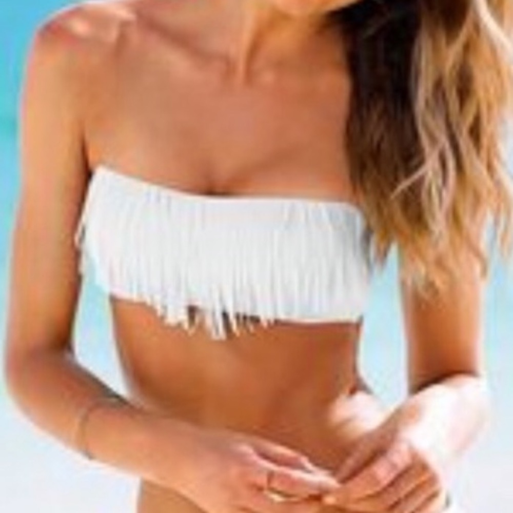 Victoria’s Secret Fringe Bandeau Bikini Top
